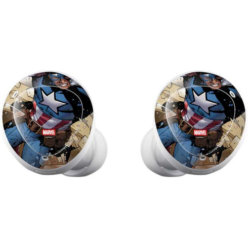 Marvel Captain America Epic Shield Break Galaxy Buds Plus Skin